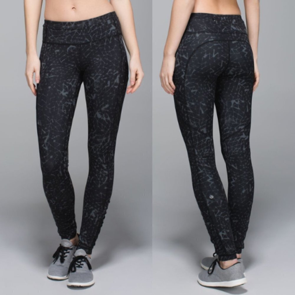 Lululemon Speed Tight III *Full-On Luxtreme Star Crushed Coal Black 16470